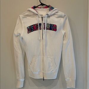 Disney White Zip Up Hoodie